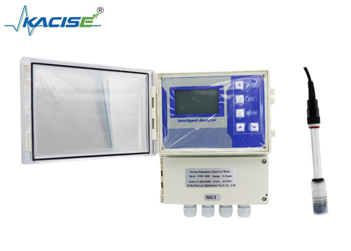 Máy đo clo dư gắn tường KSM-150B với cảm biến không màng và đầu ra 4-20mA