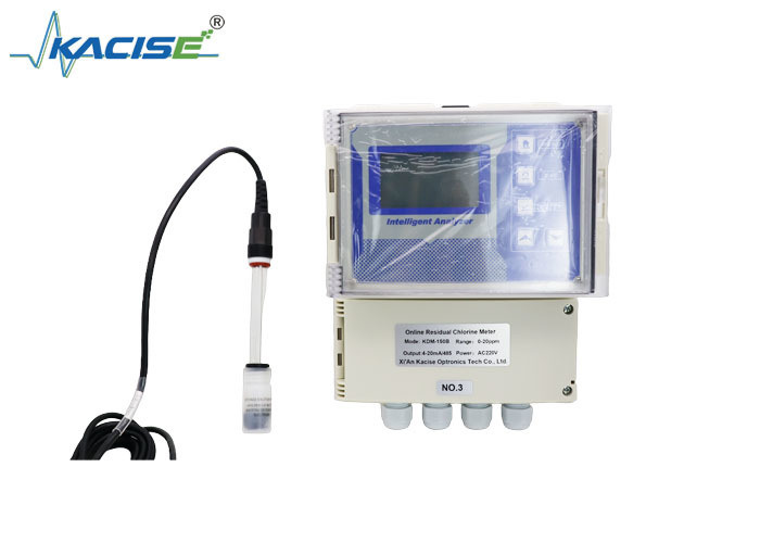 Máy đo clo dư gắn tường KSM-150B với cảm biến không màng và đầu ra 4-20mA