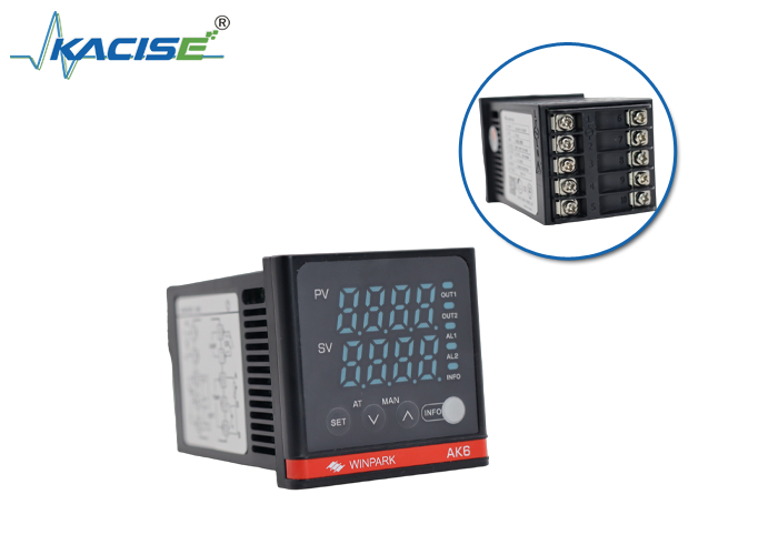 Máy điều khiển nhiệt độ loạt YAK6 với bộ nhớ không dễ bay hơi, độ chính xác ± 0,5% FS và kích thước bảng điều khiển 48 × 48