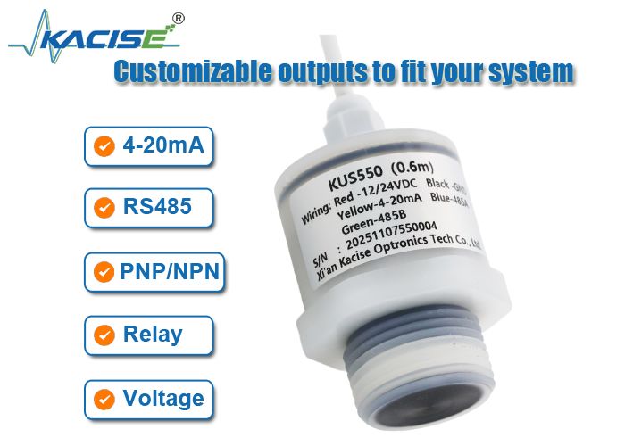 KUS550 Analog Output Ultrasonic Sensor for Short Distance Measurement with Low Power Consumption Bộ cảm biến siêu âm cho đo khoảng cách ngắn với tiêu thụ năng lượng thấp