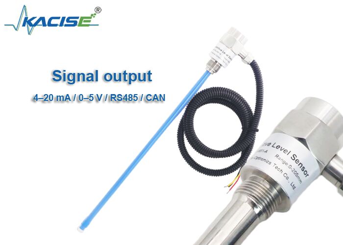 KSLV651-A Cảm biến mức độ thông minh nhỏ gọn với vật liệu thăm dò FEP bảo vệ IP68 và ổn định lâu dài ≤0,1% FS/năm