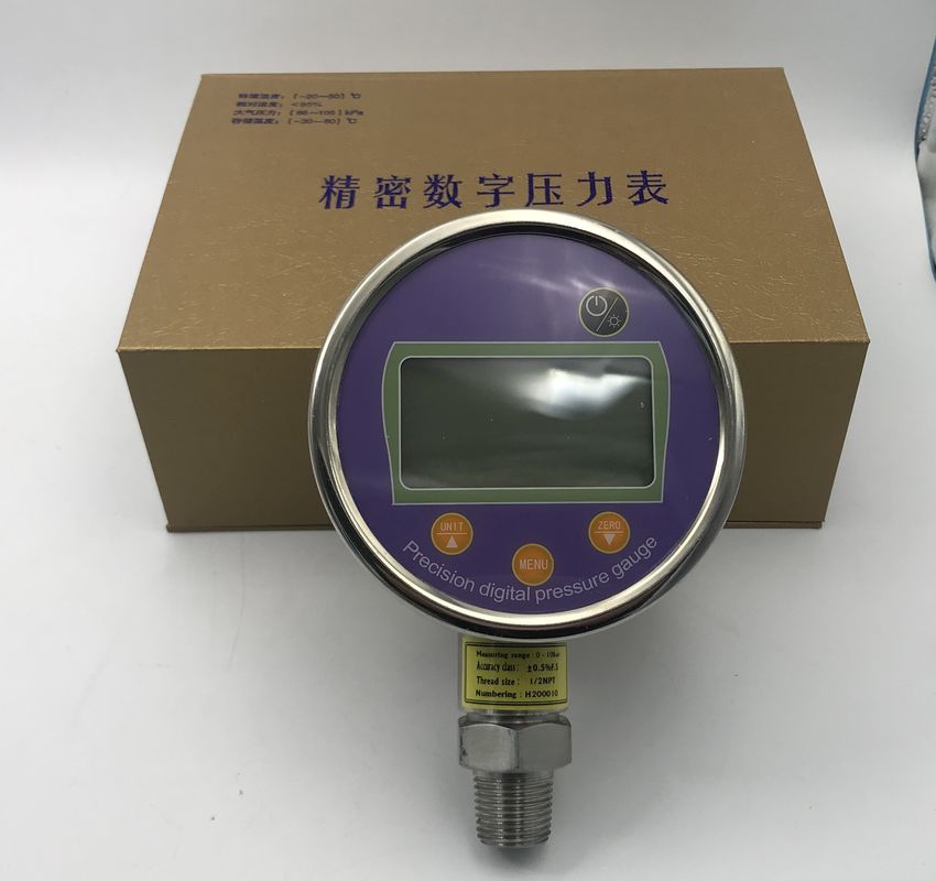 Máy đo áp suất kỹ thuật số độ chính xác cao bằng thép không gỉ với nút cảm ứng và máy ghi dữ liệu GXPS201C